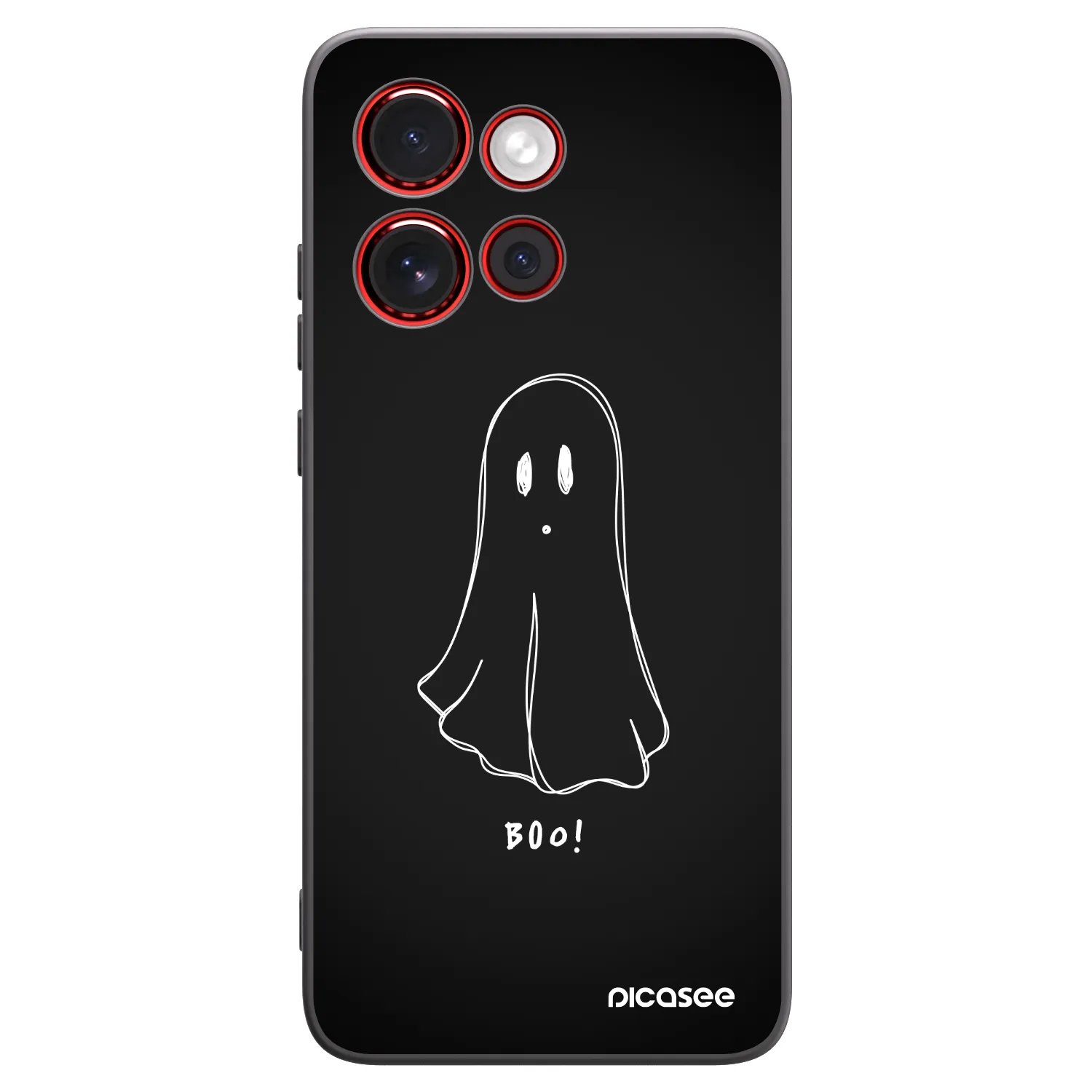 Picasee fekete szilikon tok az alábbi mobiltelefonokra Motorola Edge 60 Neo 5G - Ghost 2