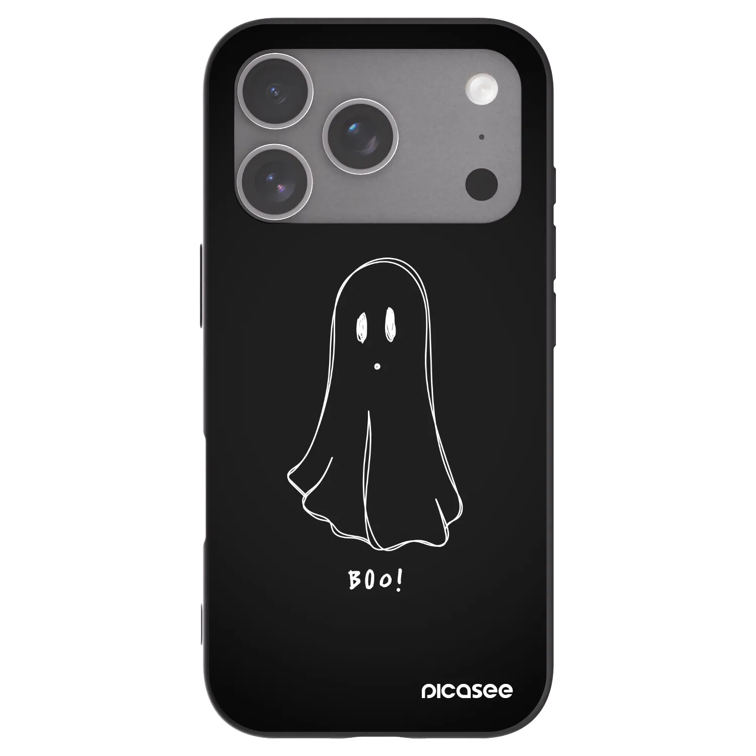 Picasee fekete szilikon tok az alábbi mobiltelefonokra Apple iPhone 18 Pro - Ghost 2