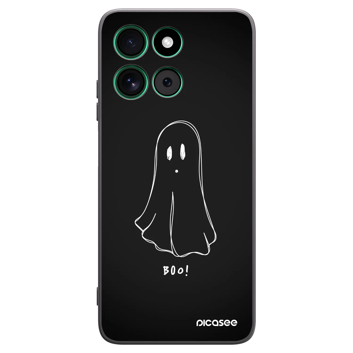Picasee fekete szilikon tok az alábbi mobiltelefonokra Motorola Moto G57 Power - Ghost 2