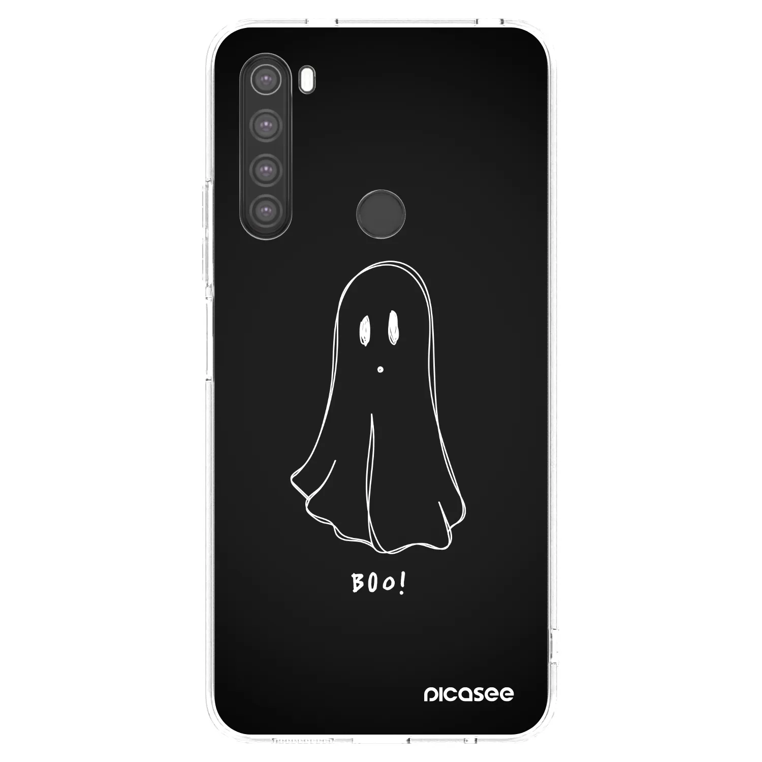 Picasee átlátszó szilikon tok az alábbi mobiltelefonokra Xiaomi Redmi Note 8 - Ghost 2