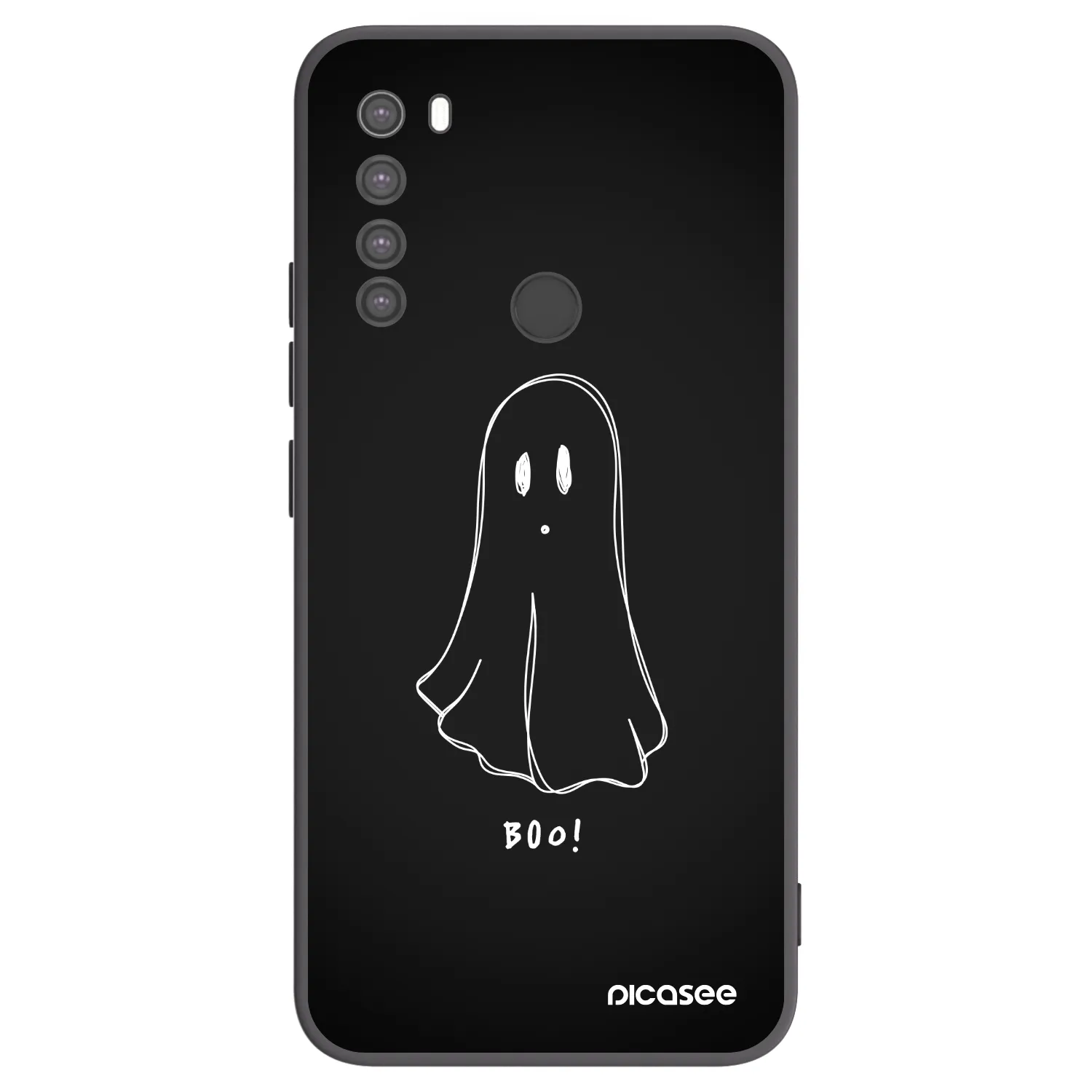 Picasee fekete szilikon tok az alábbi mobiltelefonokra Xiaomi Redmi Note 8 - Ghost 2