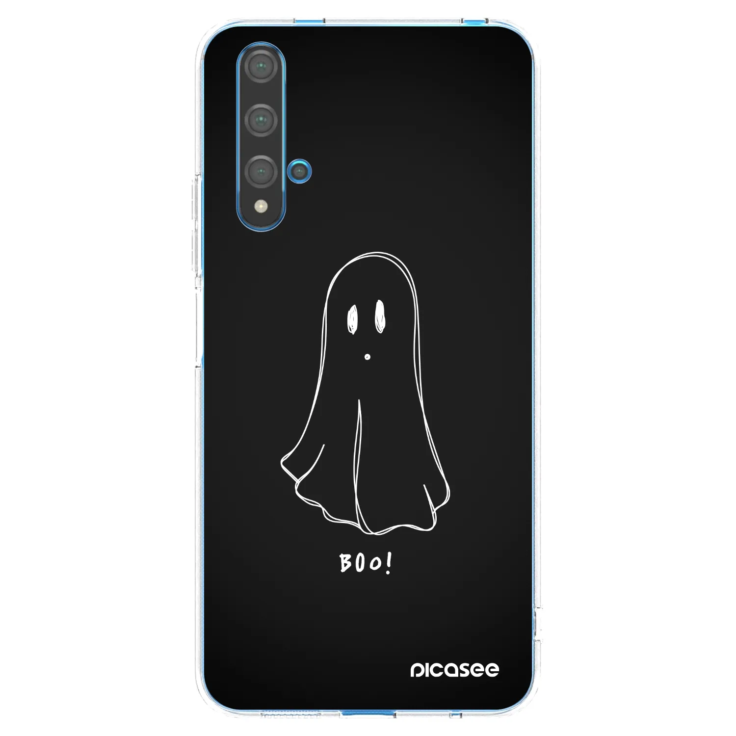 Picasee átlátszó szilikon tok az alábbi mobiltelefonokra Huawei Nova 5T - Ghost 2