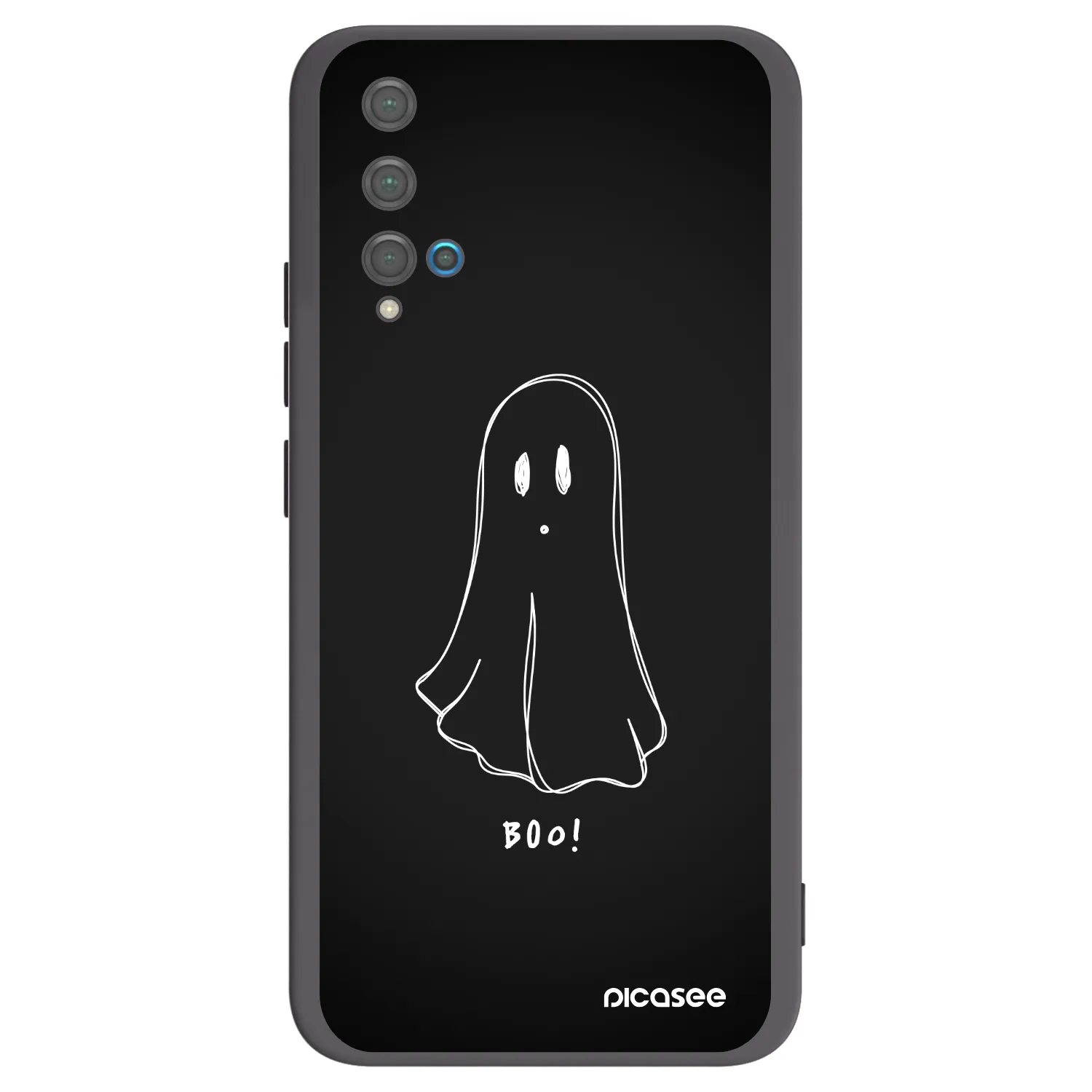 Picasee fekete szilikon tok az alábbi mobiltelefonokra Huawei Nova 5T - Ghost 2