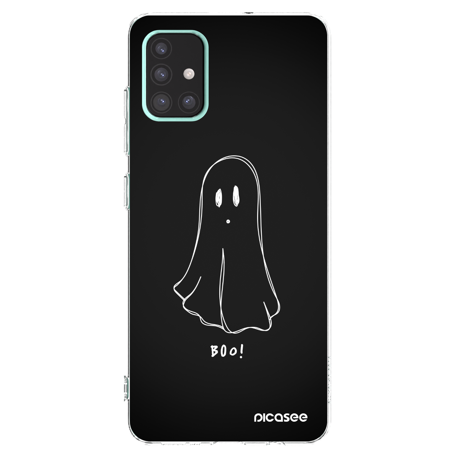 Picasee átlátszó szilikon tok az alábbi mobiltelefonokra Samsung Galaxy A51 A515F - Ghost 2