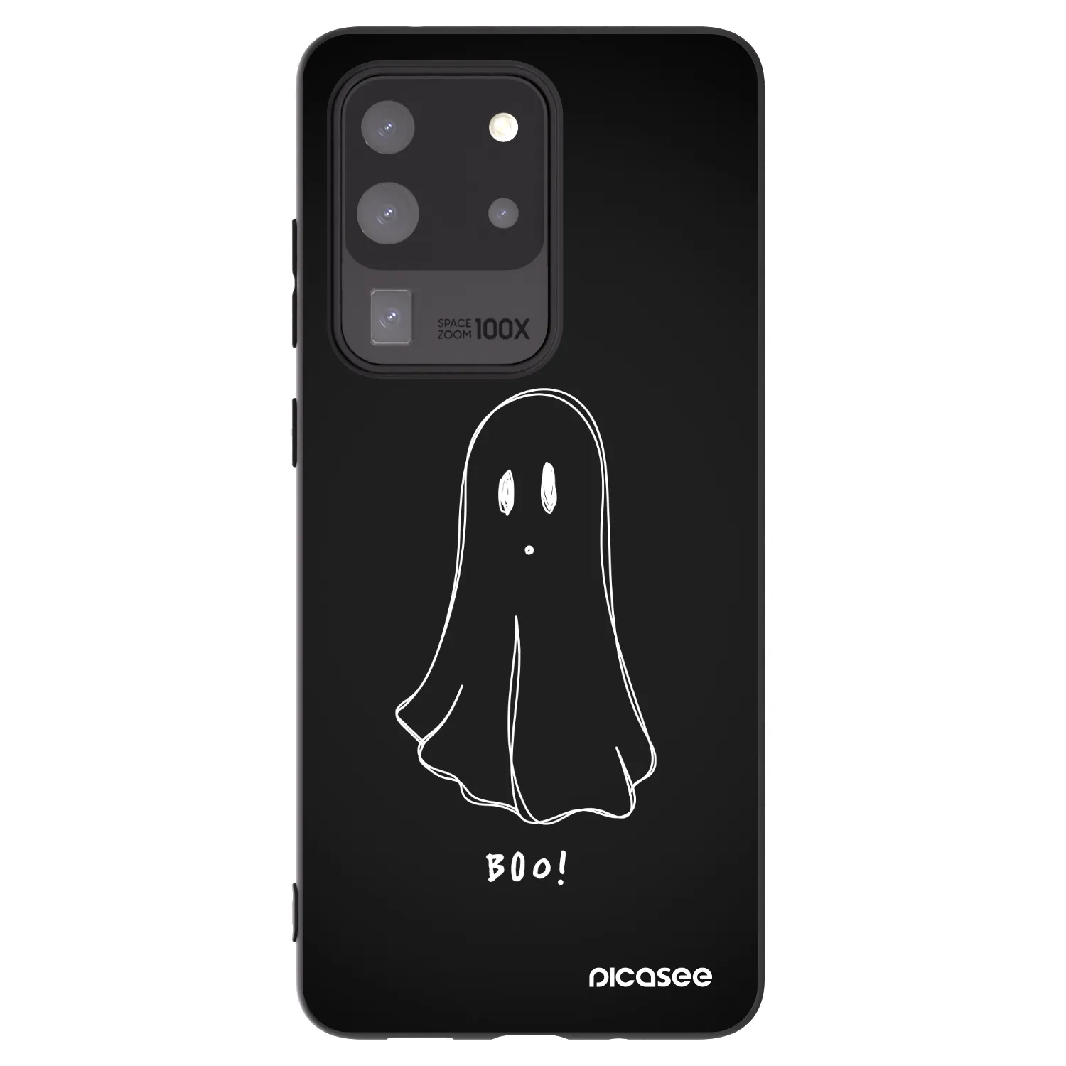 Picasee fekete szilikon tok az alábbi mobiltelefonokra Samsung Galaxy S20 Ultra 5G G988F - Ghost 2