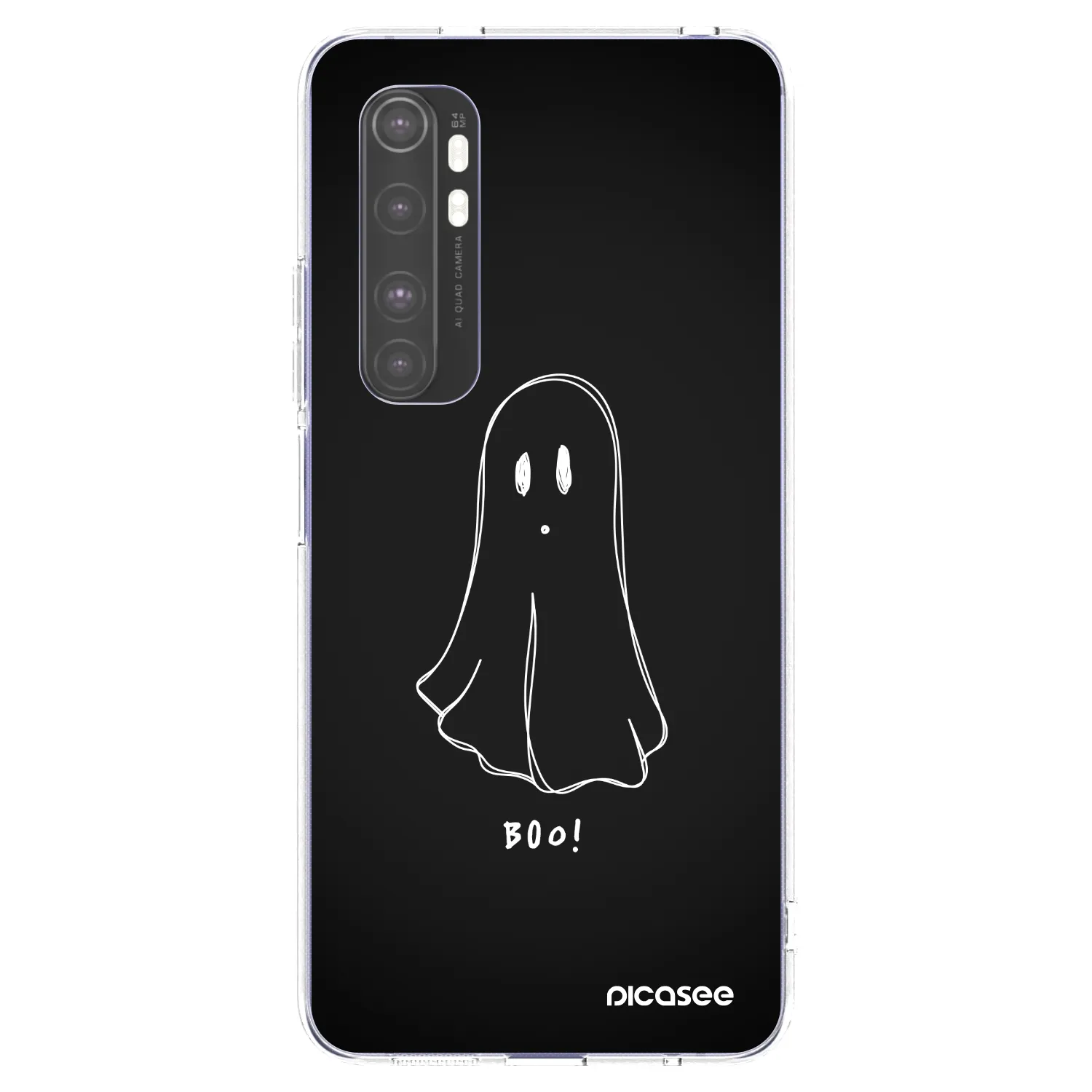Picasee átlátszó szilikon tok az alábbi mobiltelefonokra Xiaomi Mi Note 10 Lite - Ghost 2