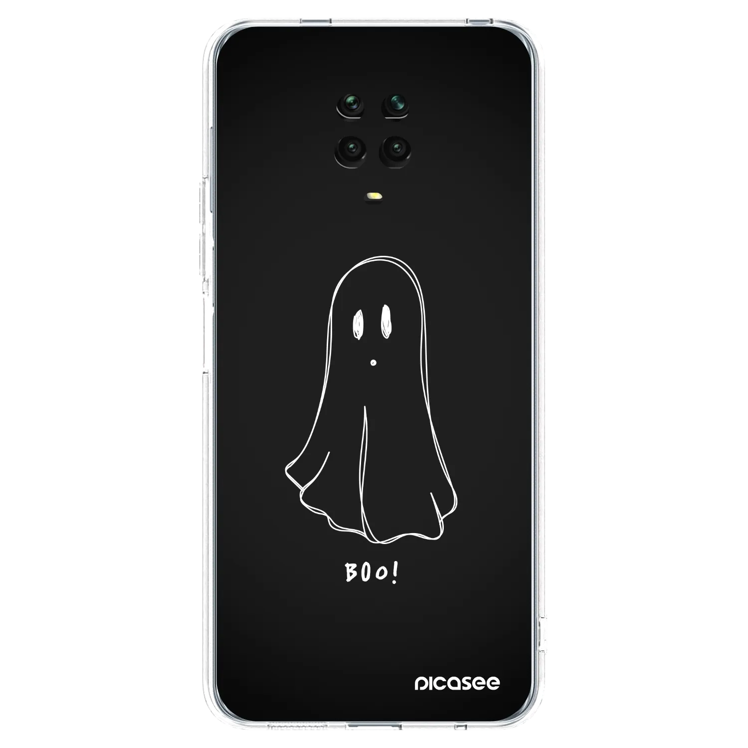 Picasee átlátszó szilikon tok az alábbi mobiltelefonokra Xiaomi Redmi Note 9S - Ghost 2