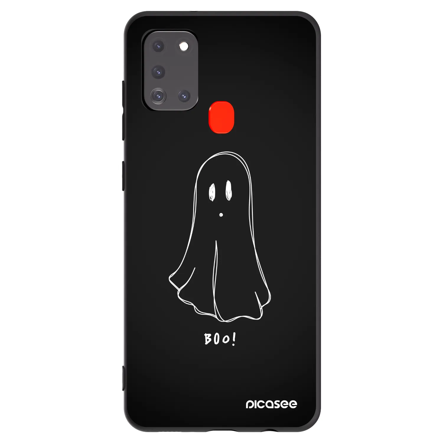 Picasee fekete szilikon tok az alábbi mobiltelefonokra Samsung Galaxy A21s - Ghost 2
