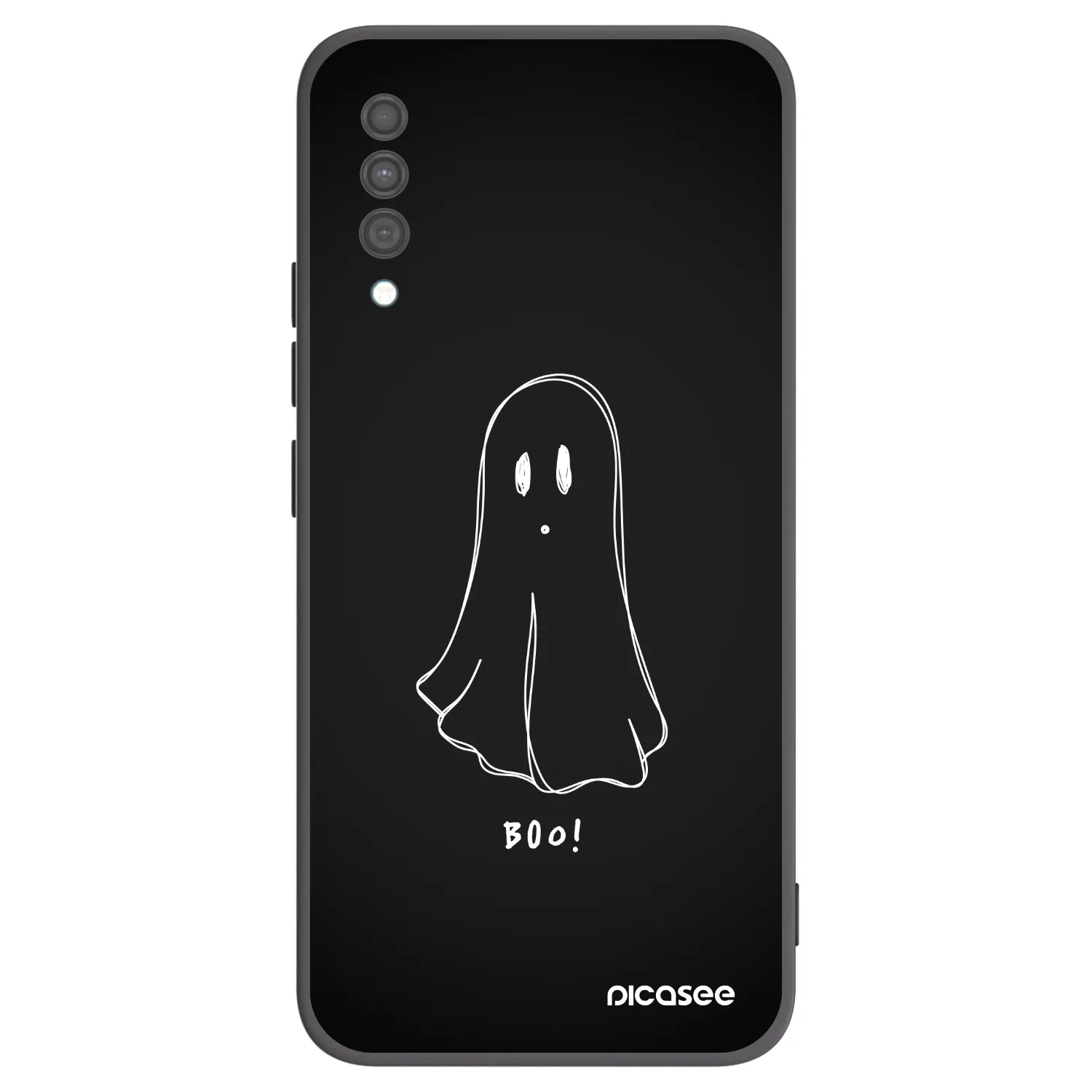 Picasee fekete szilikon tok az alábbi mobiltelefonokra Samsung Galaxy A30s A307F - Ghost 2