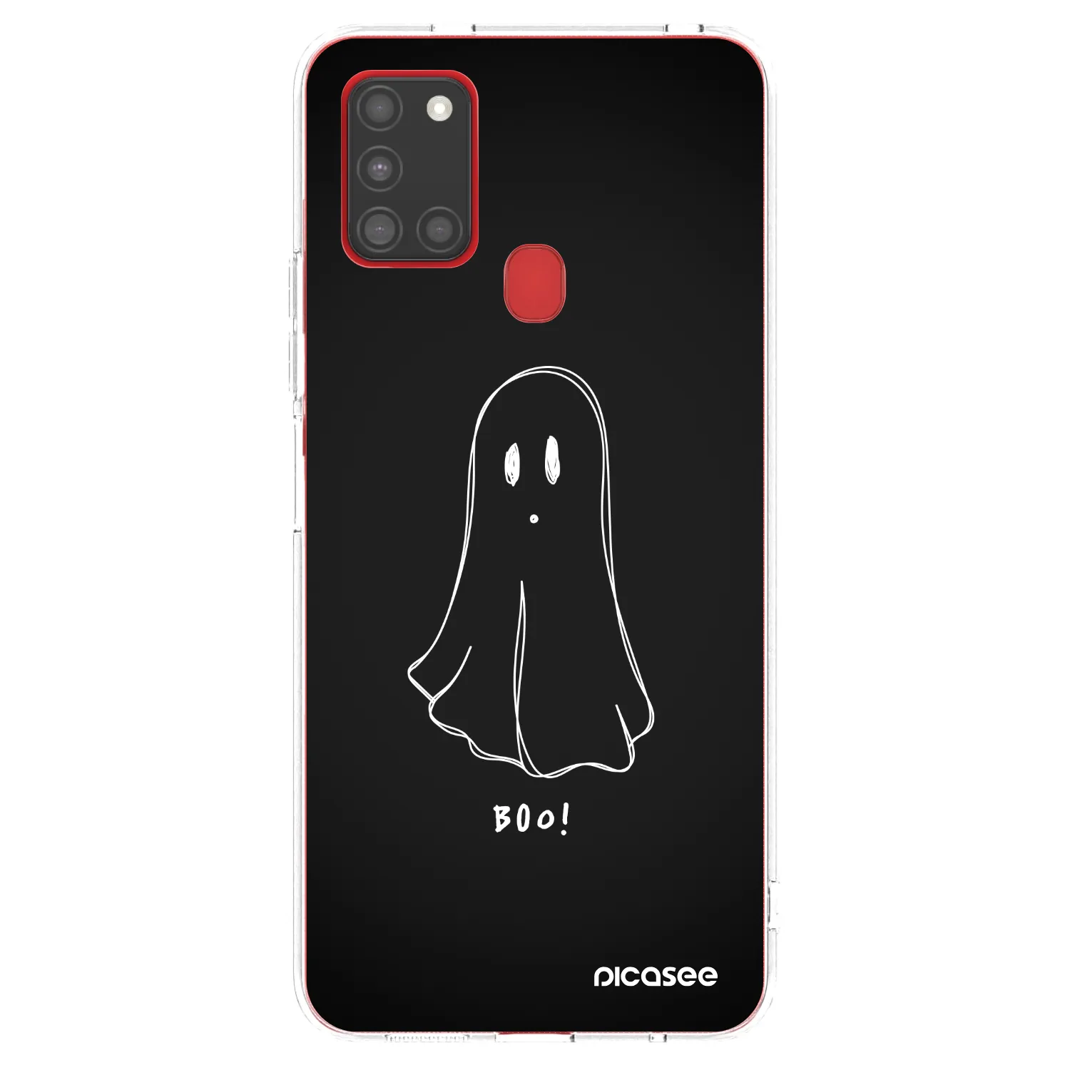 Picasee átlátszó szilikon tok az alábbi mobiltelefonokra Samsung Galaxy A21s - Ghost 2