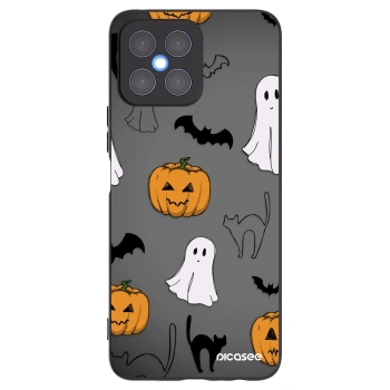 Picasee fekete szilikon tok az alábbi mobiltelefonokra Honor X8 4G - Spooky crew