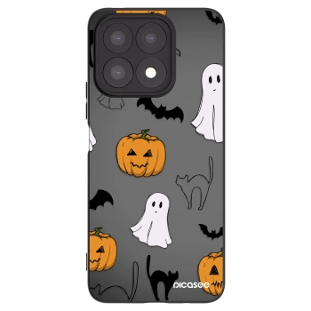 Picasee fekete szilikon tok az alábbi mobiltelefonokra Honor X8a - Spooky crew