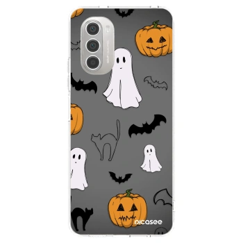 Picasee átlátszó szilikon tok az alábbi mobiltelefonokra Motorola Moto G51 - Spooky crew