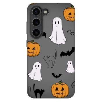 Szilikon tok erre a típusra Samsung Galaxy S23+ 5G - Spooky crew
