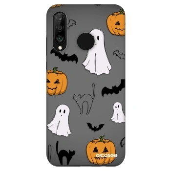 Szilikon tok erre a típusra Huawei P30 Lite - Spooky crew