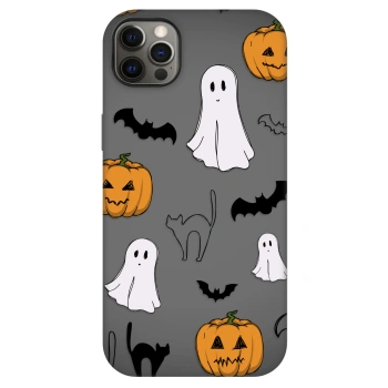 Szilikon tok erre a típusra Apple iPhone 12 Pro Max - Spooky crew