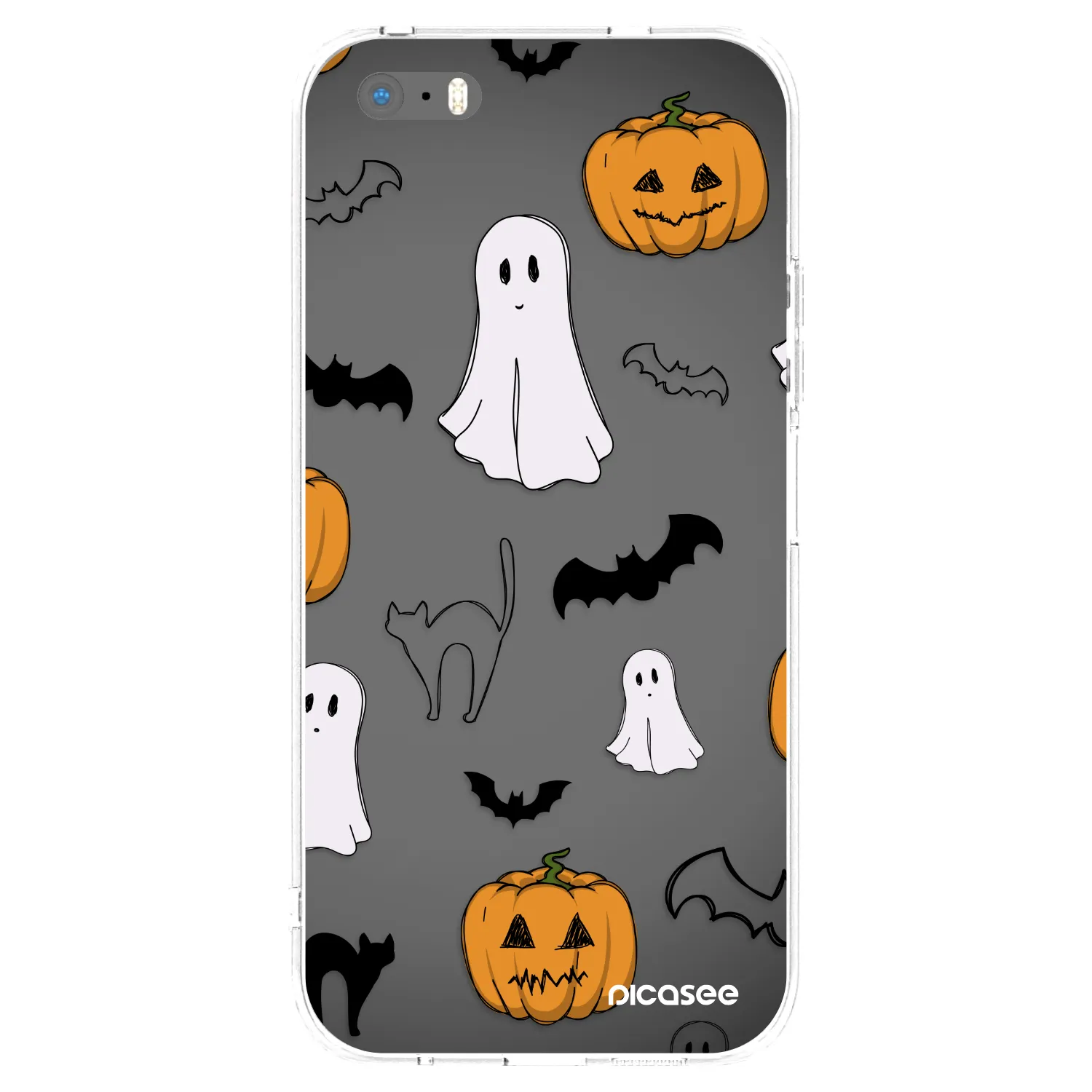 Picasee átlátszó szilikon tok az alábbi mobiltelefonokra Apple iPhone 5/5S/SE - Spooky crew