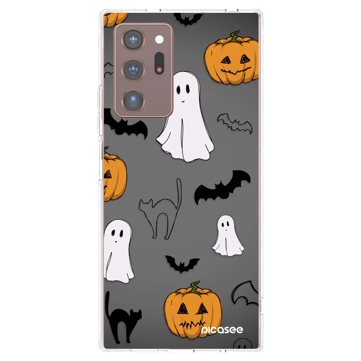 Picasee átlátszó szilikon tok az alábbi mobiltelefonokra Samsung Galaxy Note 20 Ultra - Spooky crew