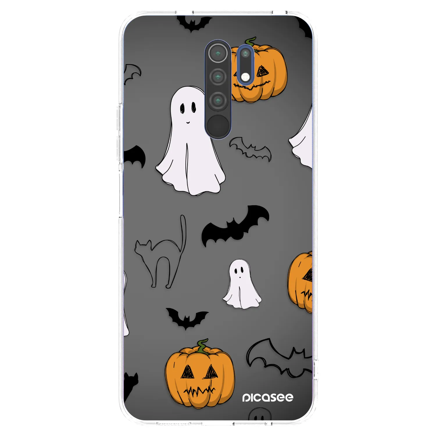 Picasee átlátszó szilikon tok az alábbi mobiltelefonokra Xiaomi Redmi 9 - Spooky crew