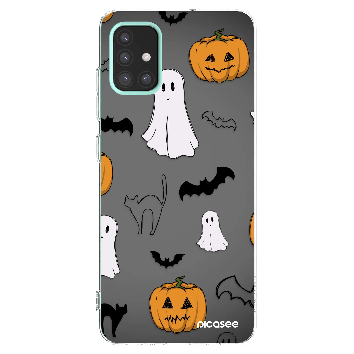 Picasee átlátszó szilikon tok az alábbi mobiltelefonokra Samsung Galaxy M31s - Spooky crew