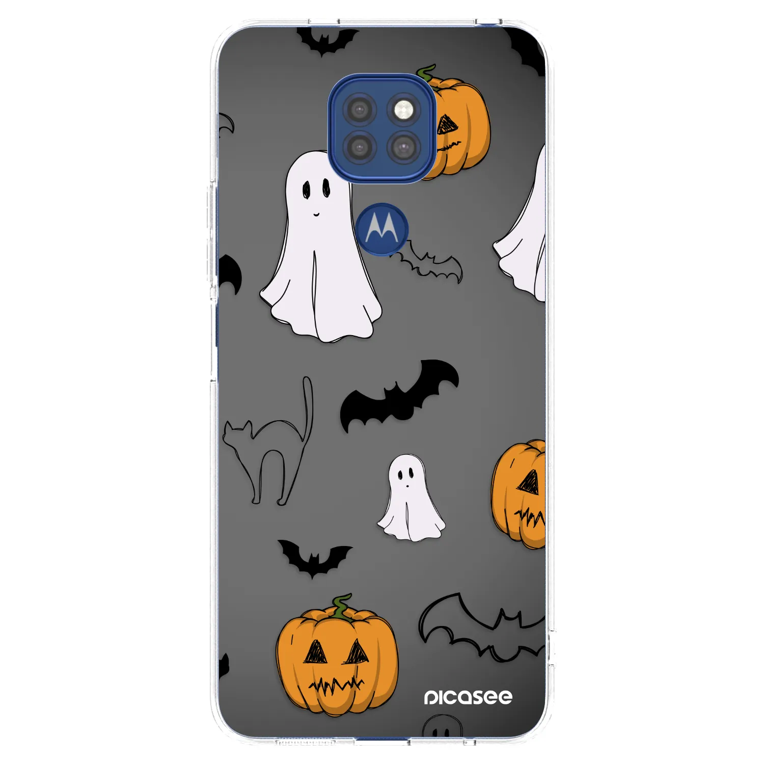 Picasee átlátszó szilikon tok az alábbi mobiltelefonokra Motorola Moto G9 Play - Spooky crew