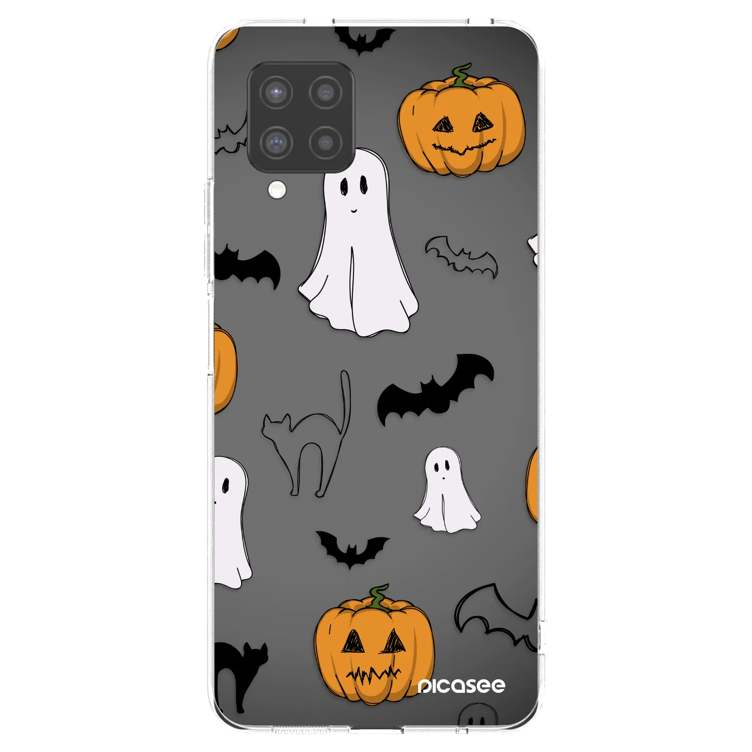 Picasee átlátszó szilikon tok az alábbi mobiltelefonokra Samsung Galaxy A42 A426B - Spooky crew