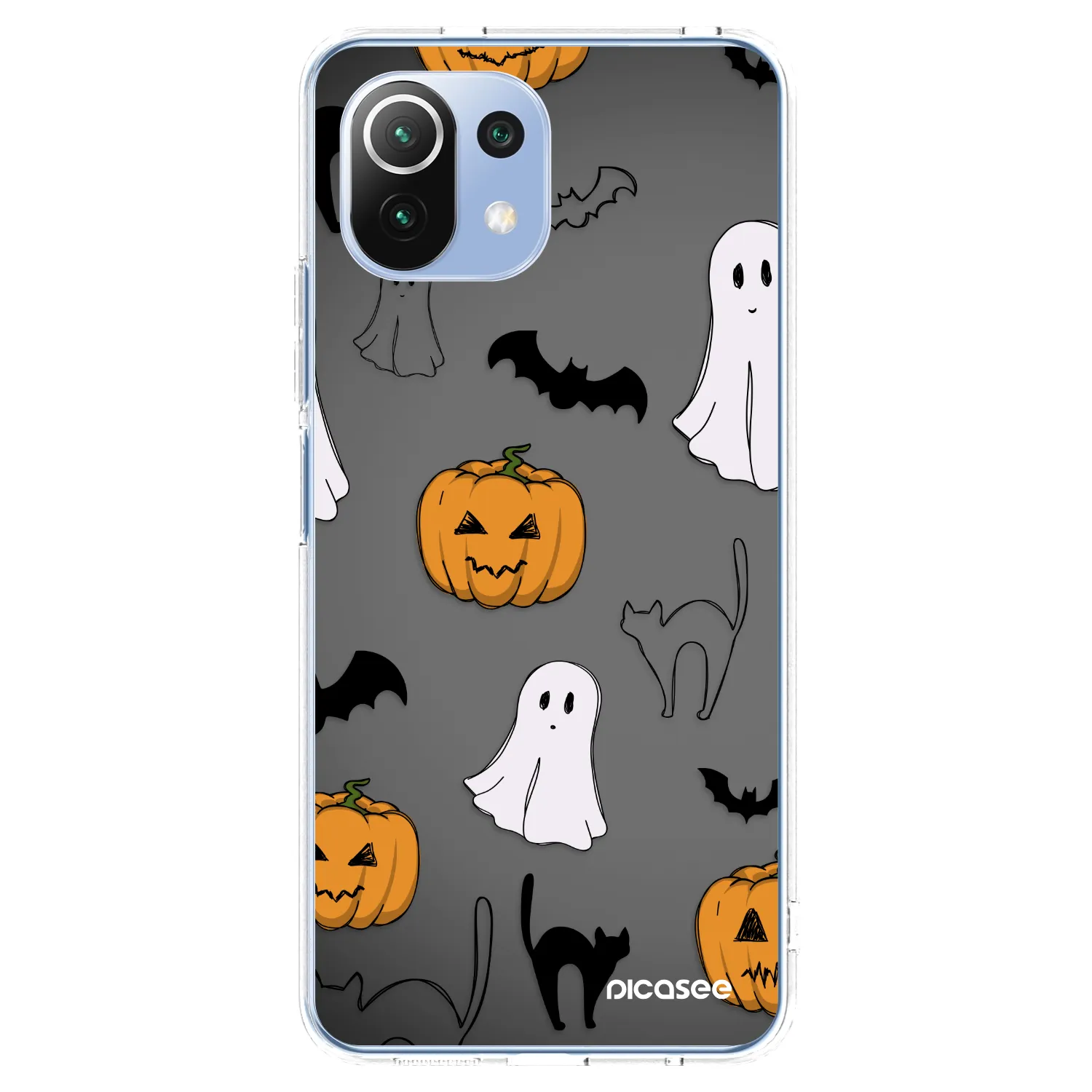 Picasee átlátszó szilikon tok az alábbi mobiltelefonokra Xiaomi Mi 11 Lite - Spooky crew
