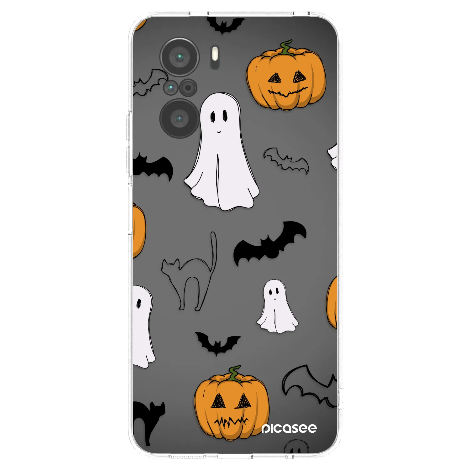 Picasee átlátszó szilikon tok az alábbi mobiltelefonokra Xiaomi Poco F3 - Spooky crew