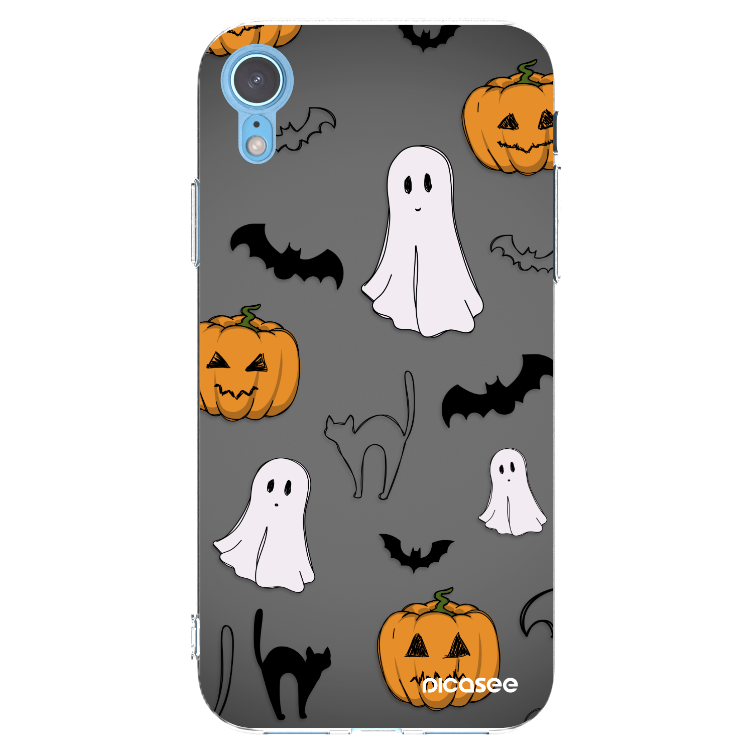 Picasee átlátszó szilikon tok az alábbi mobiltelefonokra Apple iPhone XR - Spooky crew