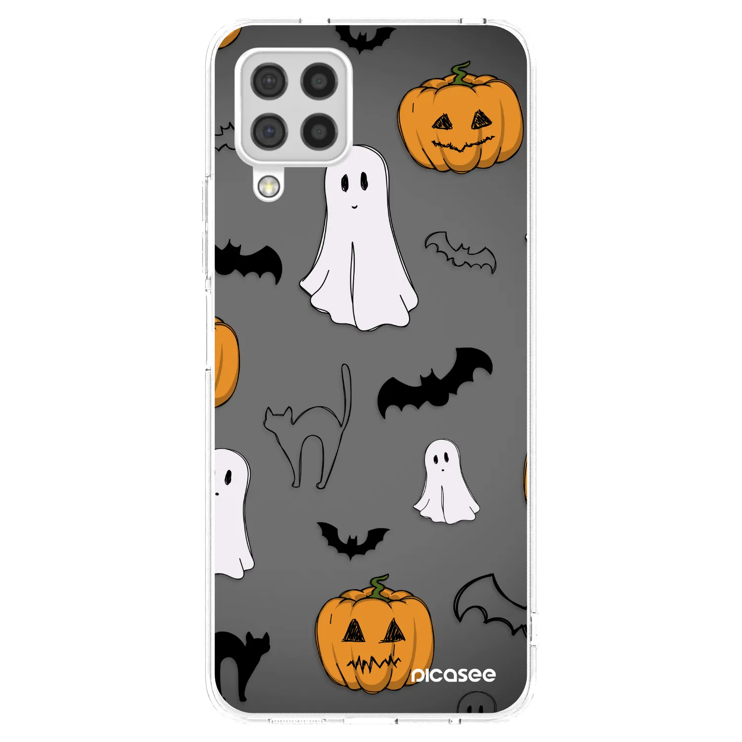 Picasee átlátszó szilikon tok az alábbi mobiltelefonokra Samsung Galaxy A22 A225F 4G - Spooky crew