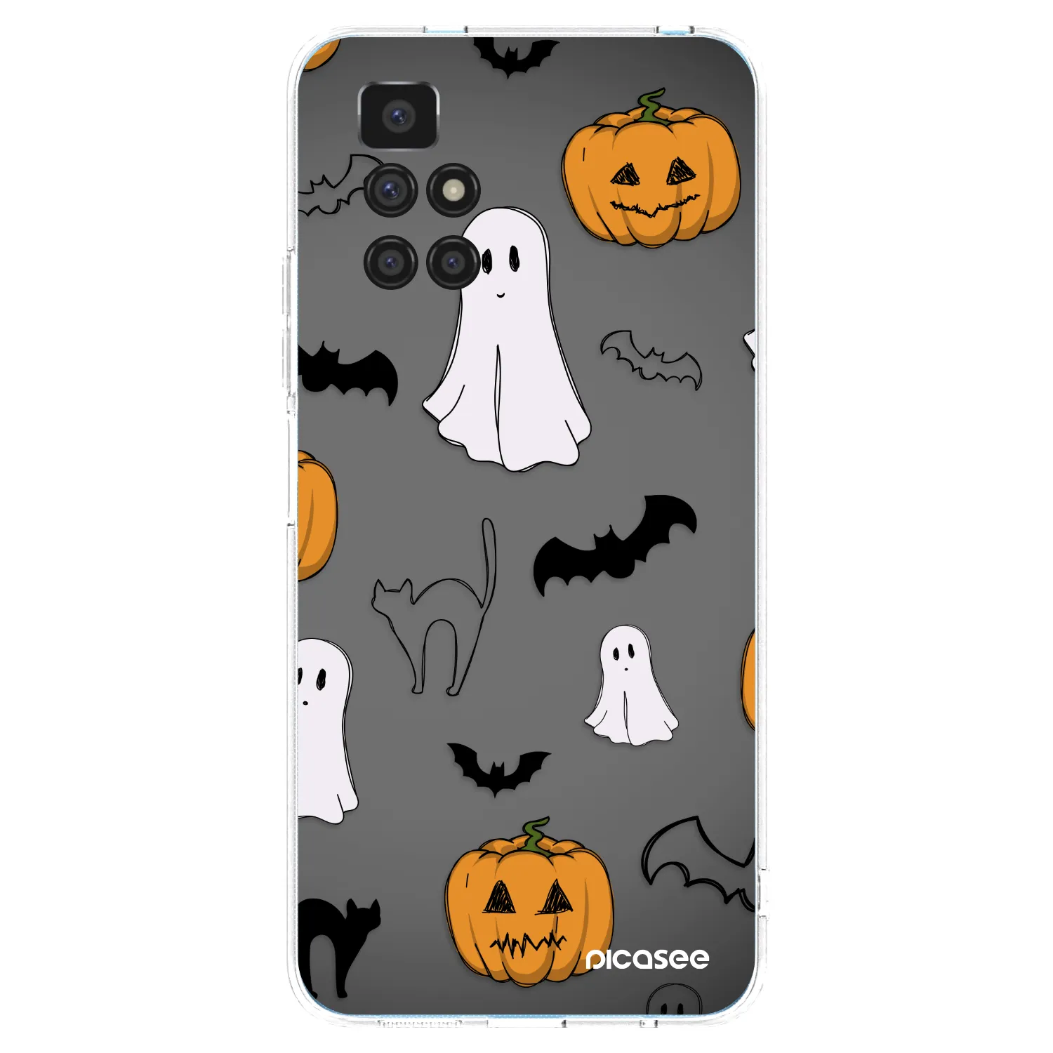 Picasee átlátszó szilikon tok az alábbi mobiltelefonokra Xiaomi Redmi 10 - Spooky crew