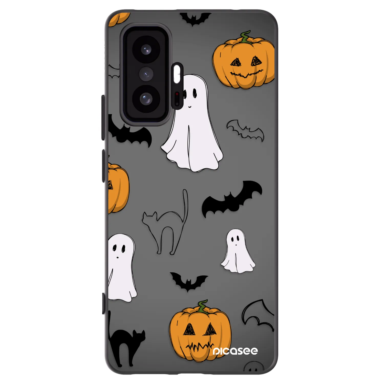 Picasee fekete szilikon tok az alábbi mobiltelefonokra Xiaomi 11T Pro - Spooky crew