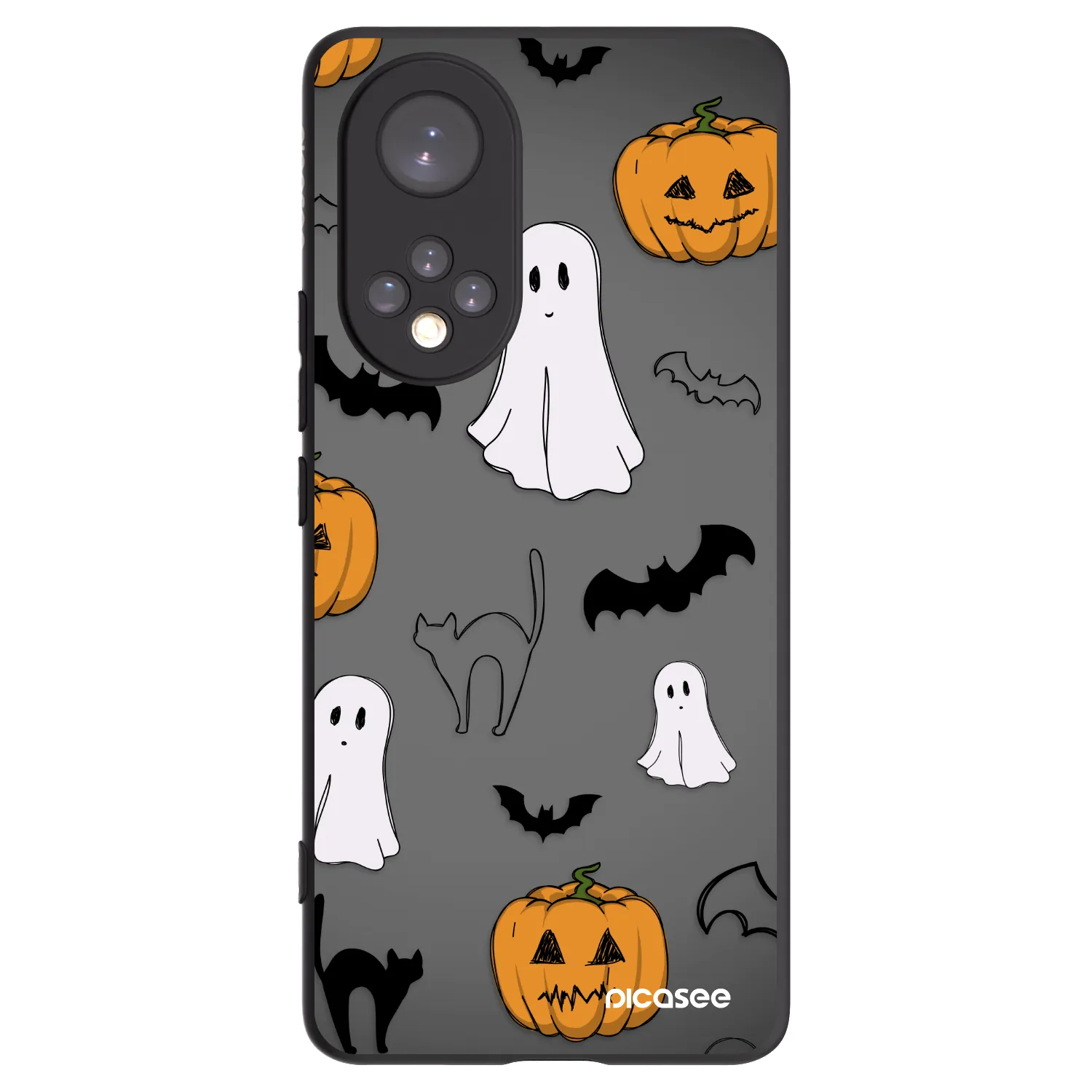 Picasee fekete szilikon tok az alábbi mobiltelefonokra Honor 50 5G - Spooky crew