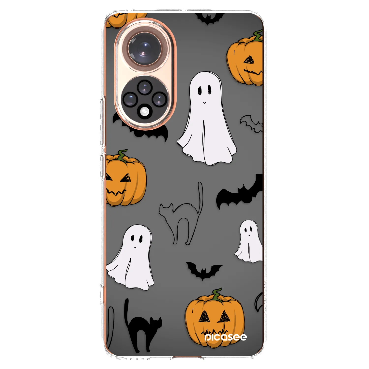 Picasee átlátszó szilikon tok az alábbi mobiltelefonokra Honor 50 5G - Spooky crew
