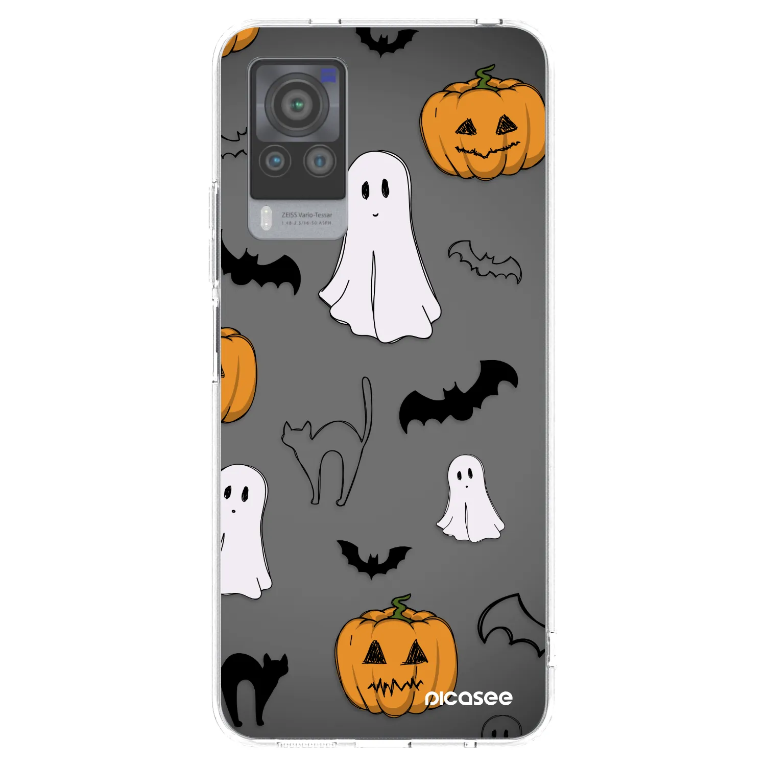 Picasee átlátszó szilikon tok az alábbi mobiltelefonokra Vivo X60 Pro 5G - Spooky crew