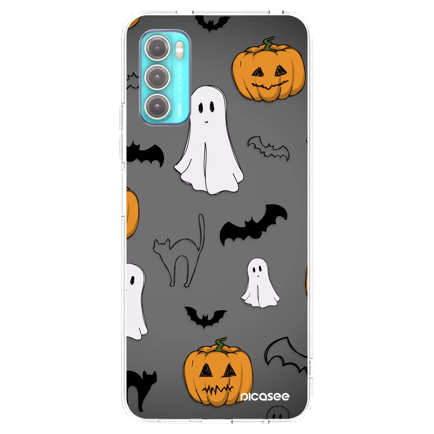Picasee átlátszó szilikon tok az alábbi mobiltelefonokra Motorola Moto G60 - Spooky crew