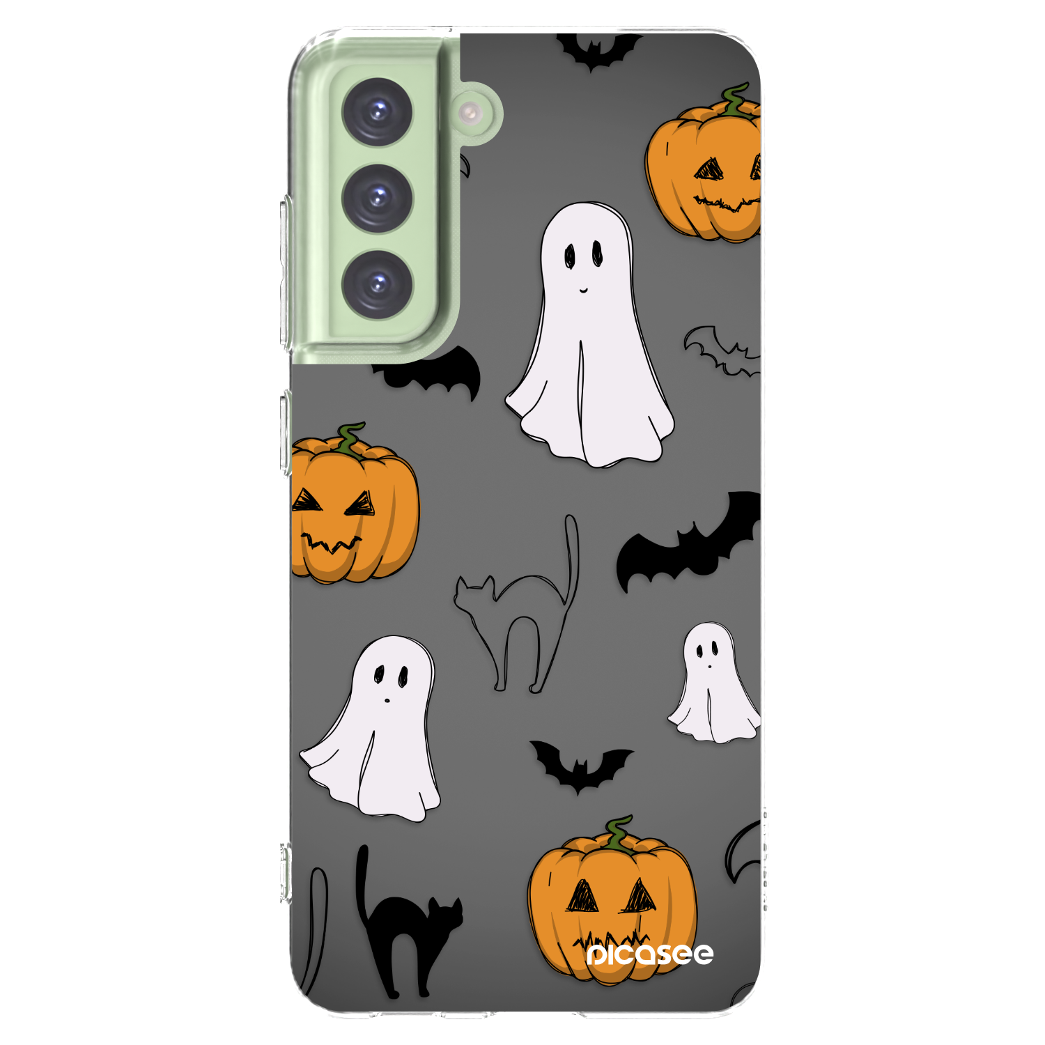 Picasee átlátszó szilikon tok az alábbi mobiltelefonokra Samsung Galaxy S21 FE 5G - Spooky crew