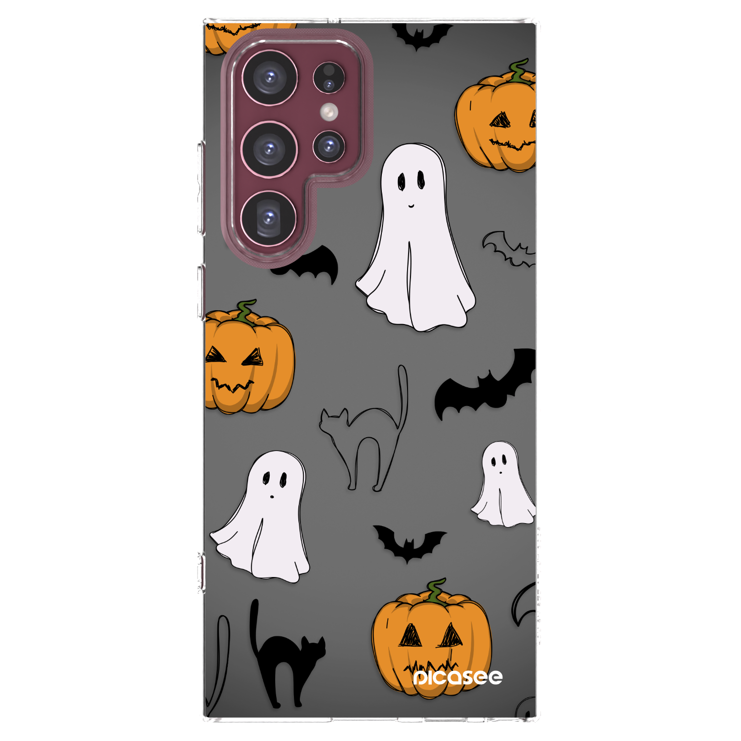 Picasee átlátszó szilikon tok az alábbi mobiltelefonokra Samsung Galaxy S22 Ultra 5G - Spooky crew