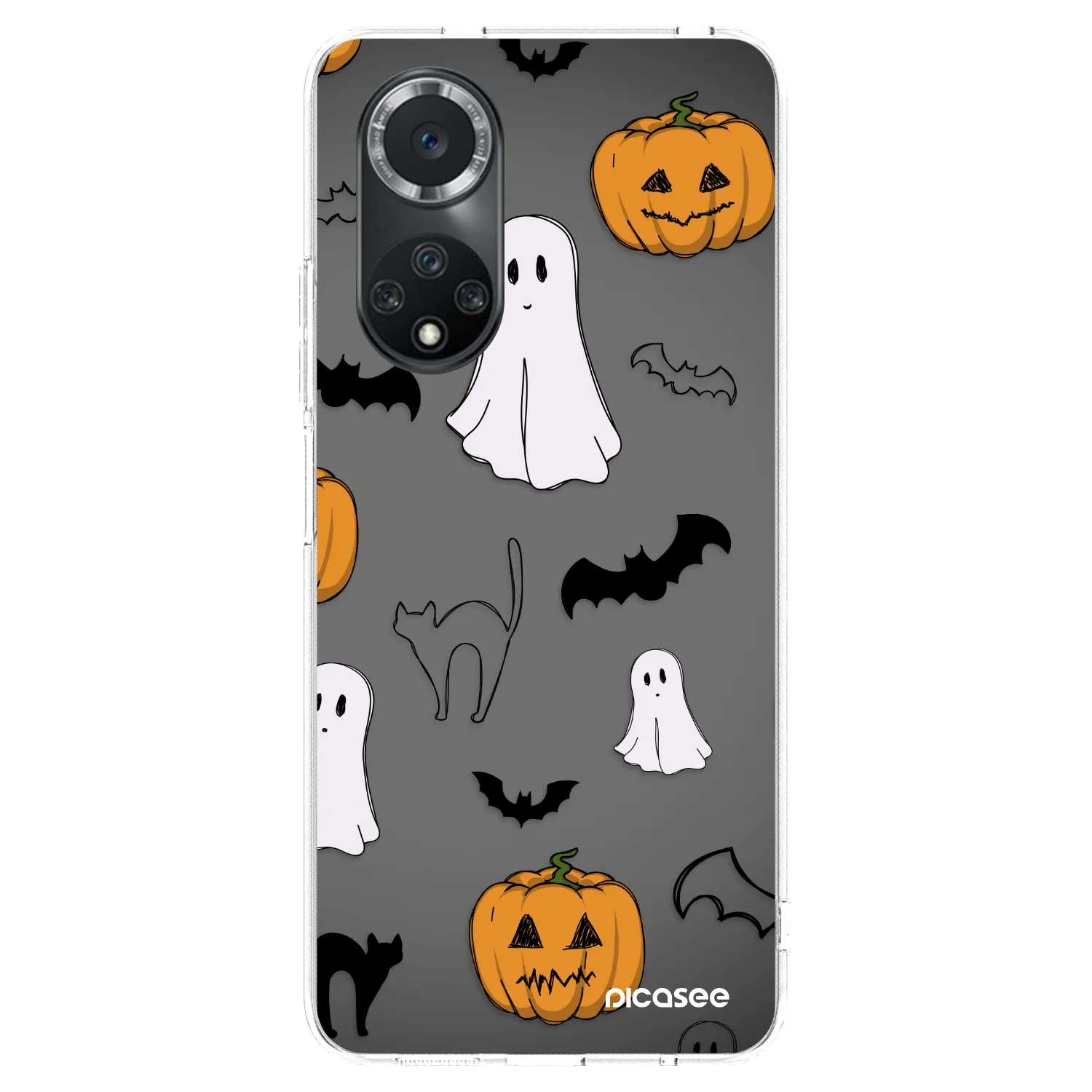 Picasee átlátszó szilikon tok az alábbi mobiltelefonokra Huawei Nova 9 SE - Spooky crew