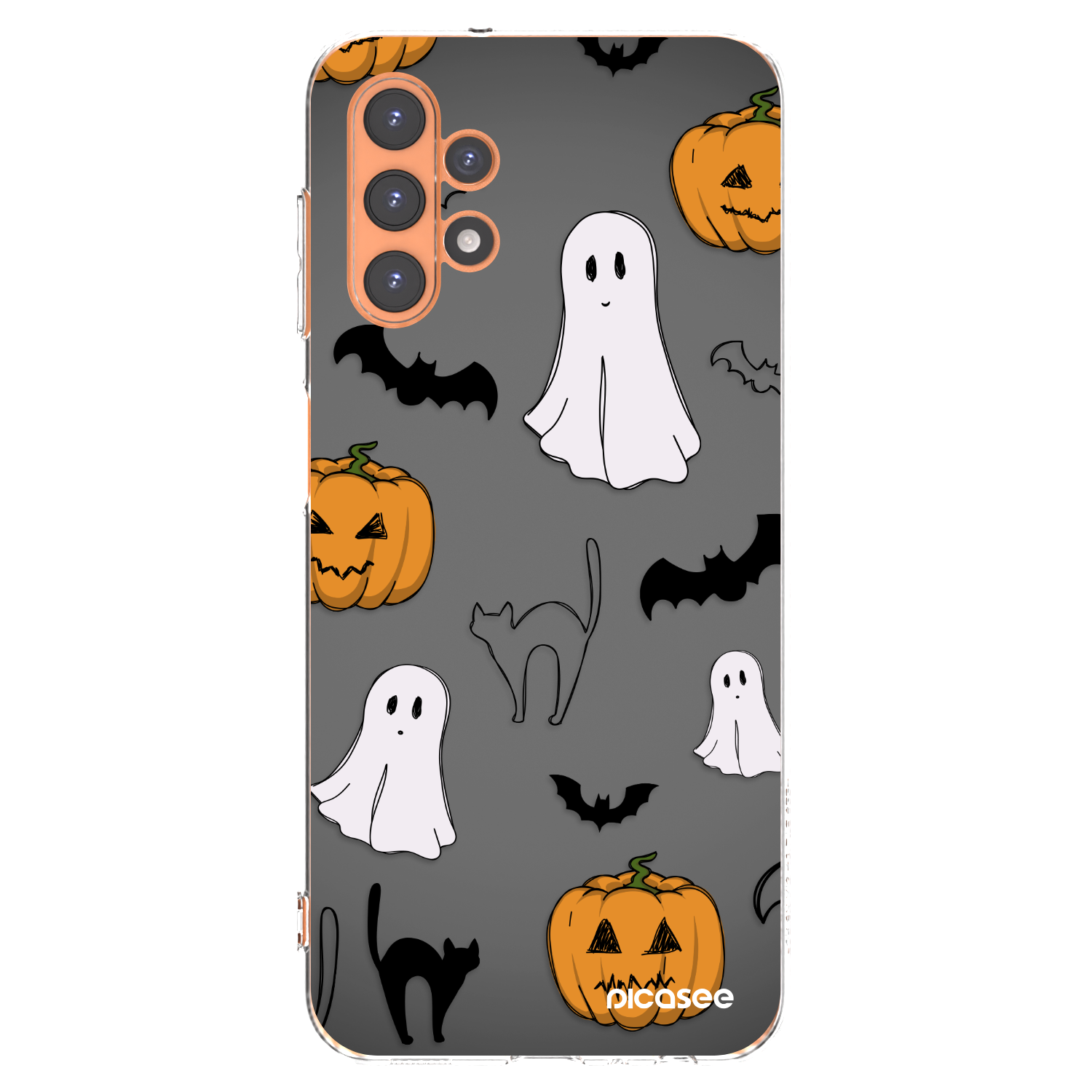 Picasee átlátszó szilikon tok az alábbi mobiltelefonokra Samsung Galaxy A13 4G A135 - Spooky crew