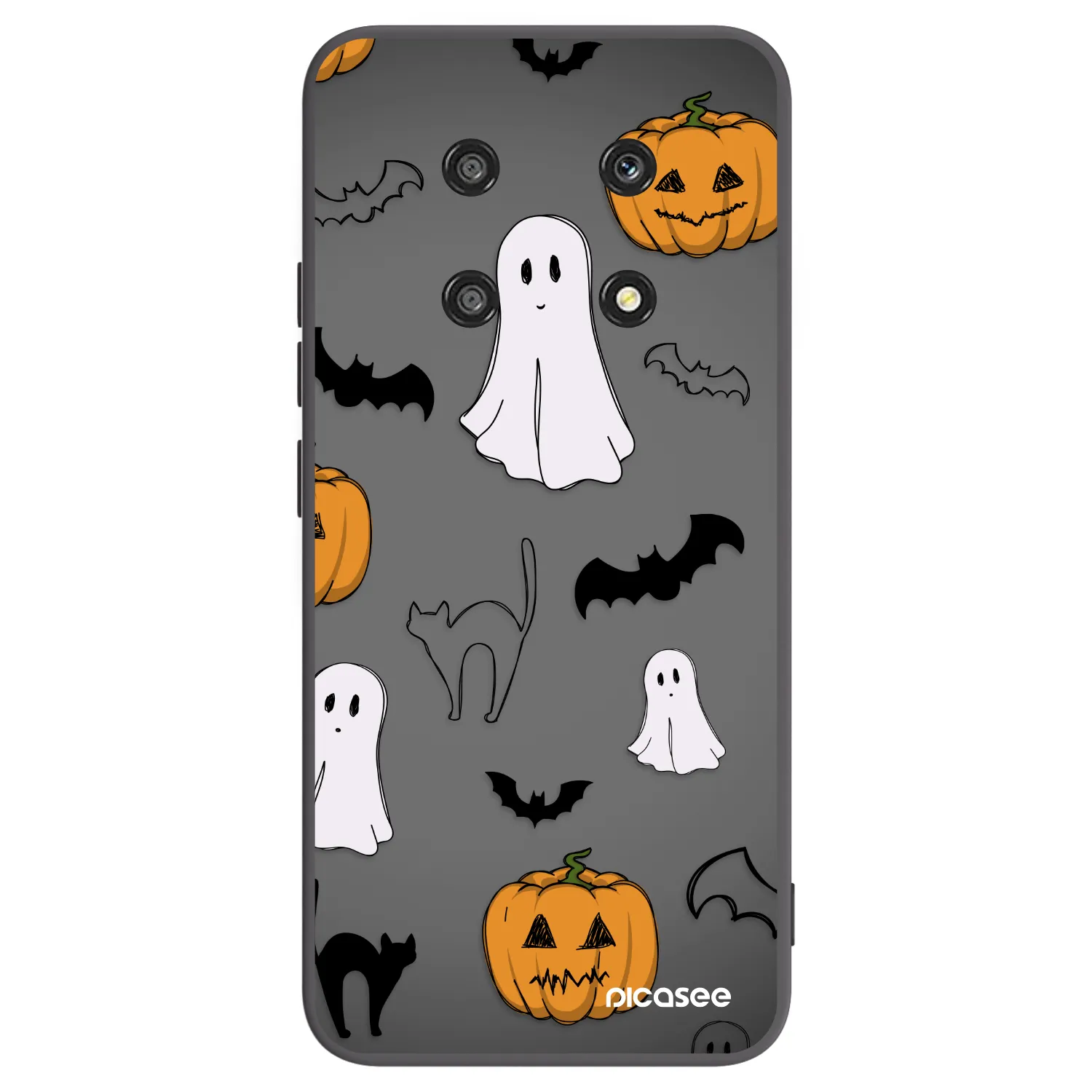 Picasee fekete szilikon tok az alábbi mobiltelefonokra Honor Magic4 Lite 5G - Spooky crew