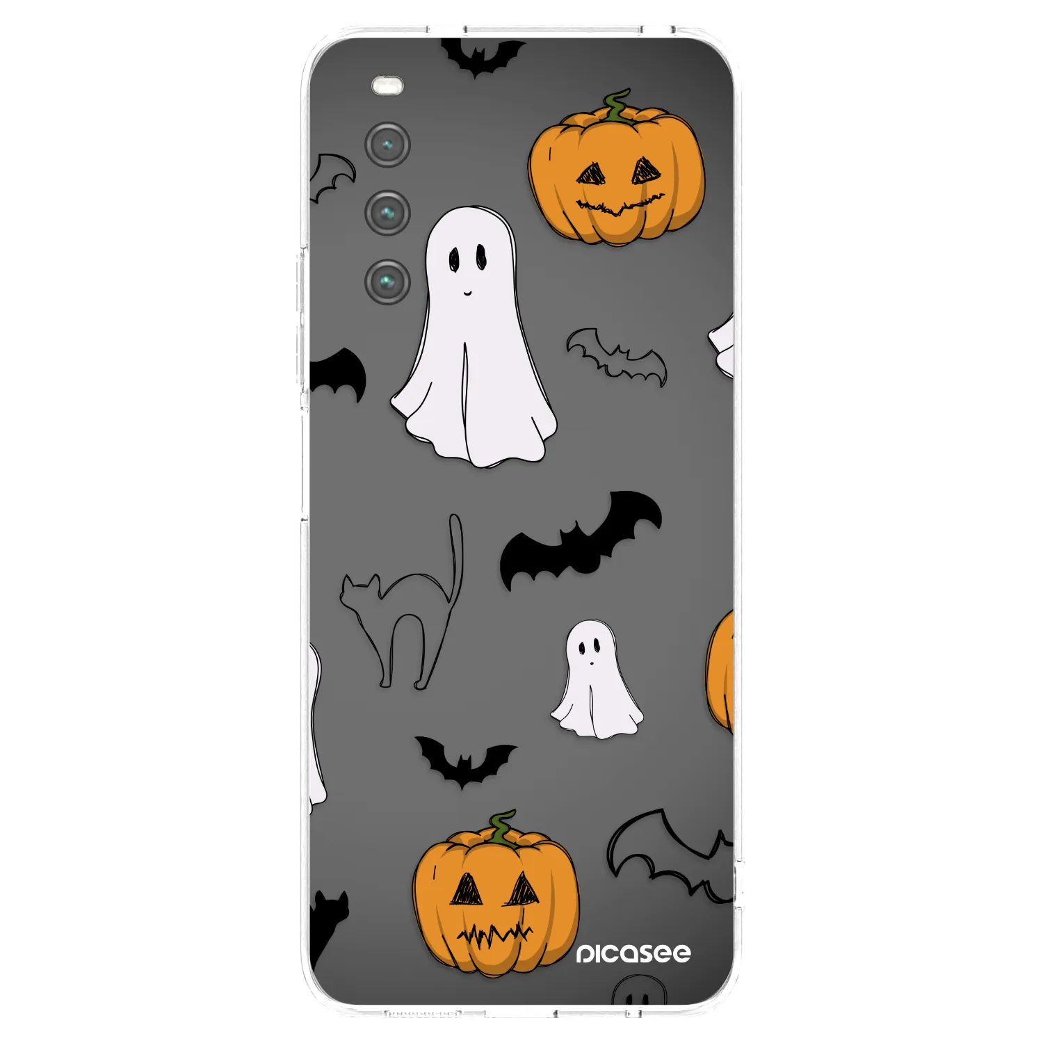 Picasee átlátszó szilikon tok az alábbi mobiltelefonokra Sony Xperia 10 IV 5G - Spooky crew