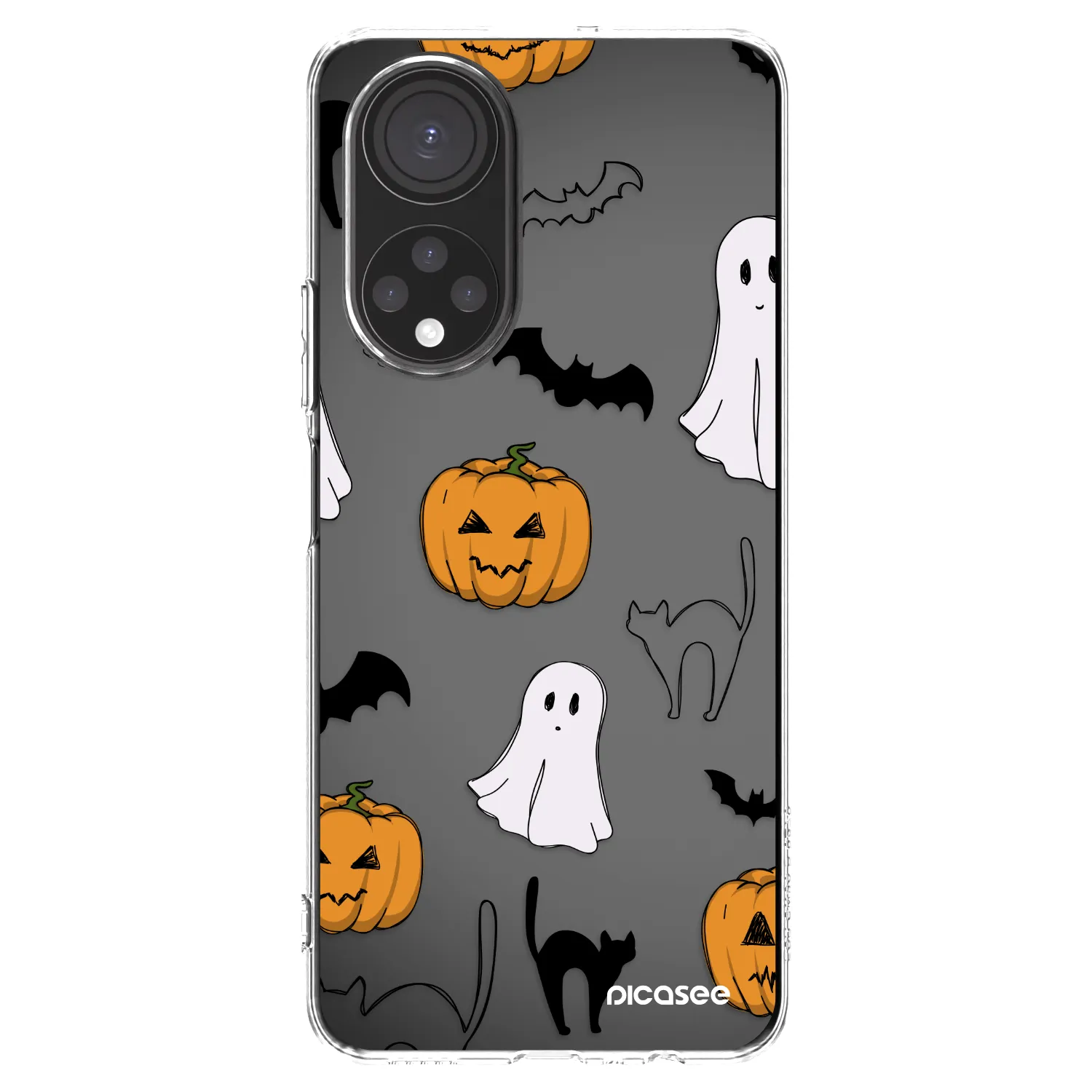 Picasee átlátszó szilikon tok az alábbi mobiltelefonokra Honor X7 - Spooky crew