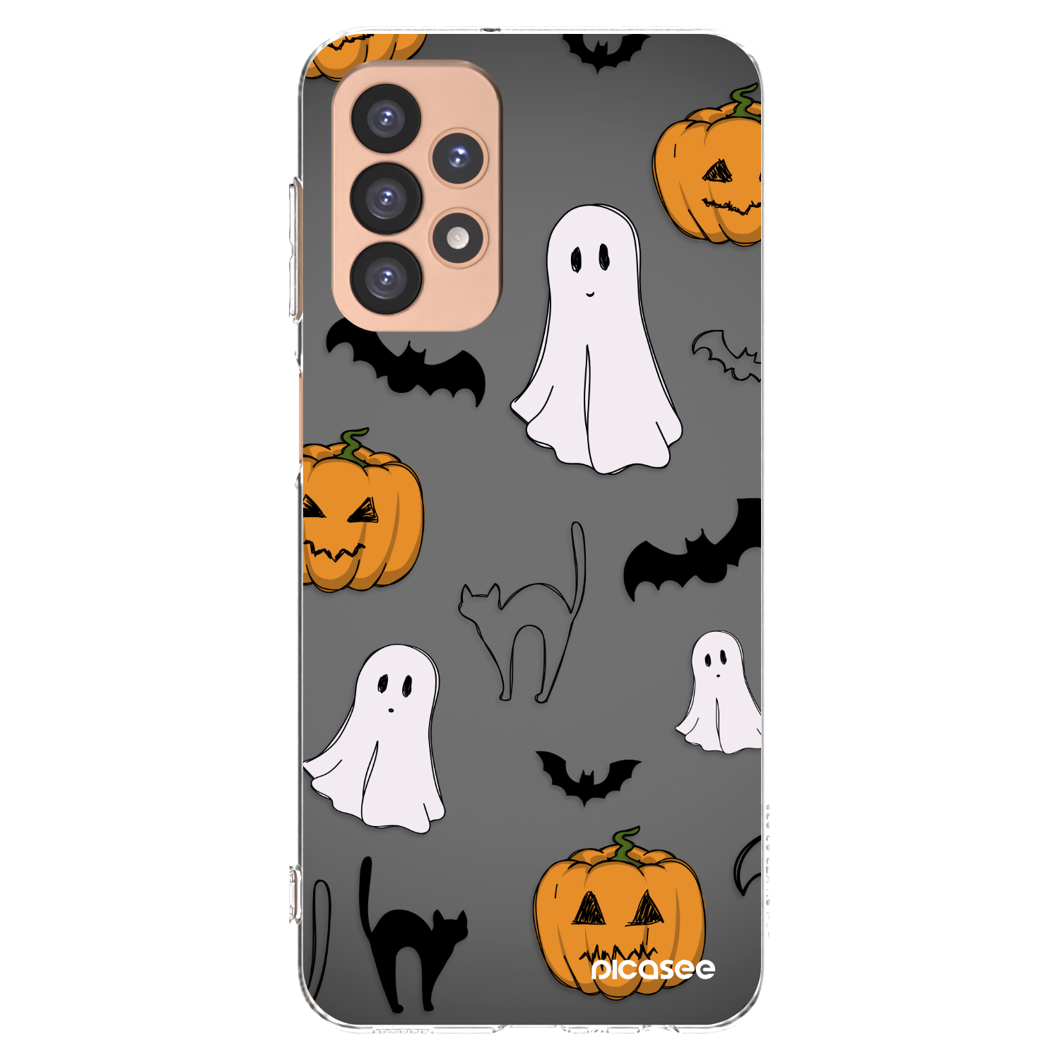Picasee átlátszó szilikon tok az alábbi mobiltelefonokra Samsung Galaxy A23 A236B 5G - Spooky crew