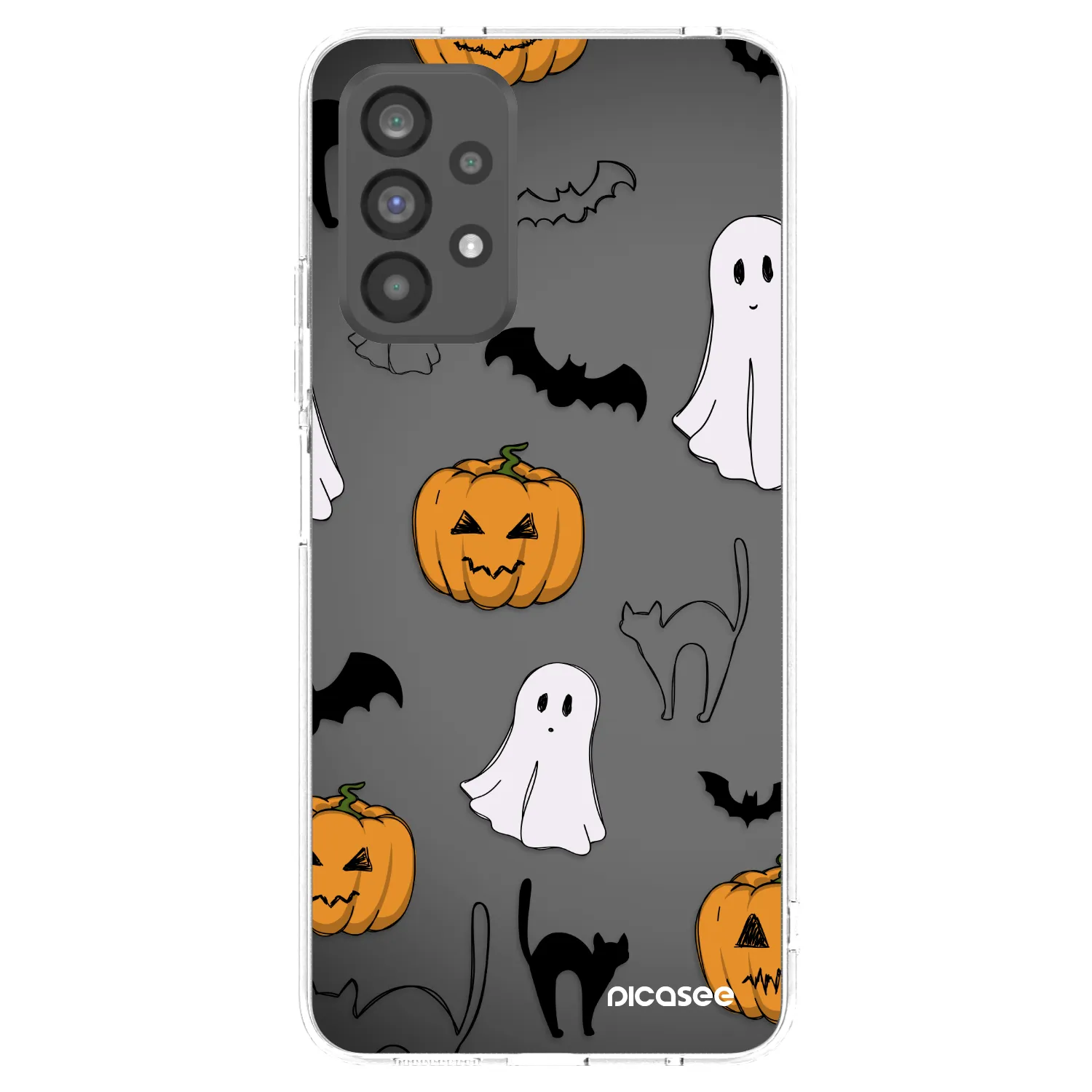Picasee átlátszó szilikon tok az alábbi mobiltelefonokra Samsung Galaxy A73 5G - Spooky crew