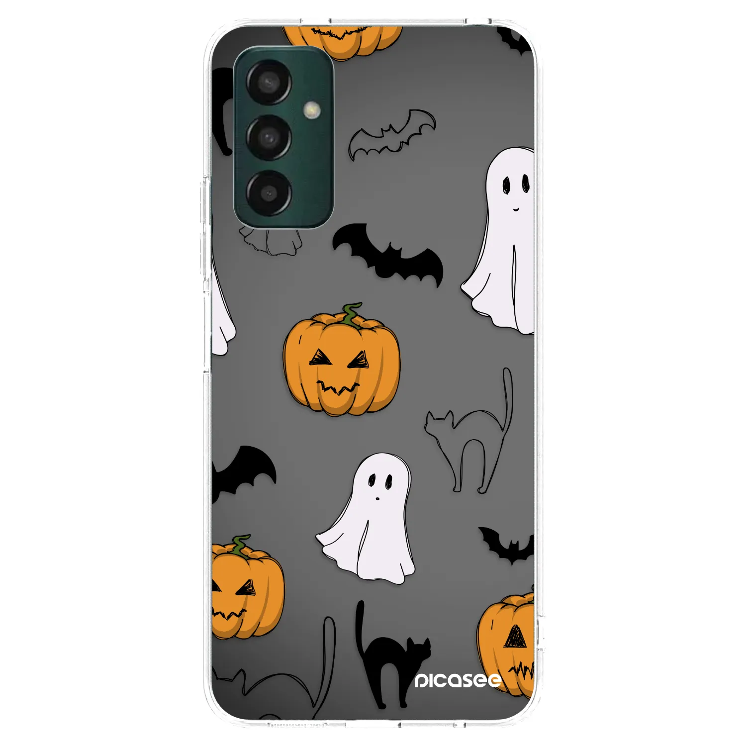 Picasee átlátszó szilikon tok az alábbi mobiltelefonokra Samsung Galaxy M23 5G - Spooky crew