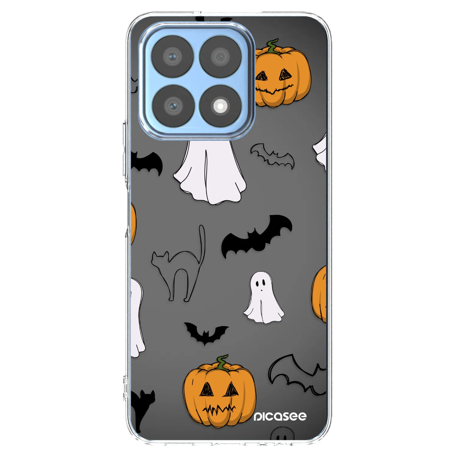 Picasee átlátszó szilikon tok az alábbi mobiltelefonokra Honor X8a - Spooky crew