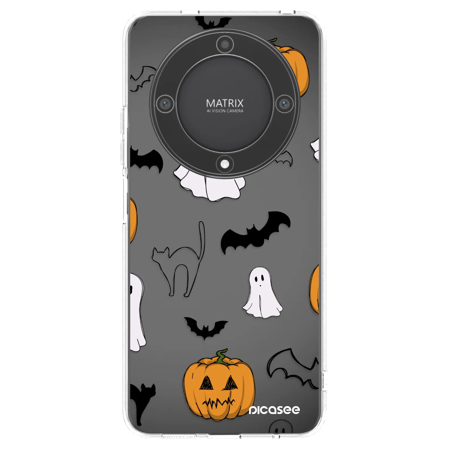 Picasee átlátszó szilikon tok az alábbi mobiltelefonokra Honor Magic5 Lite 5G - Spooky crew