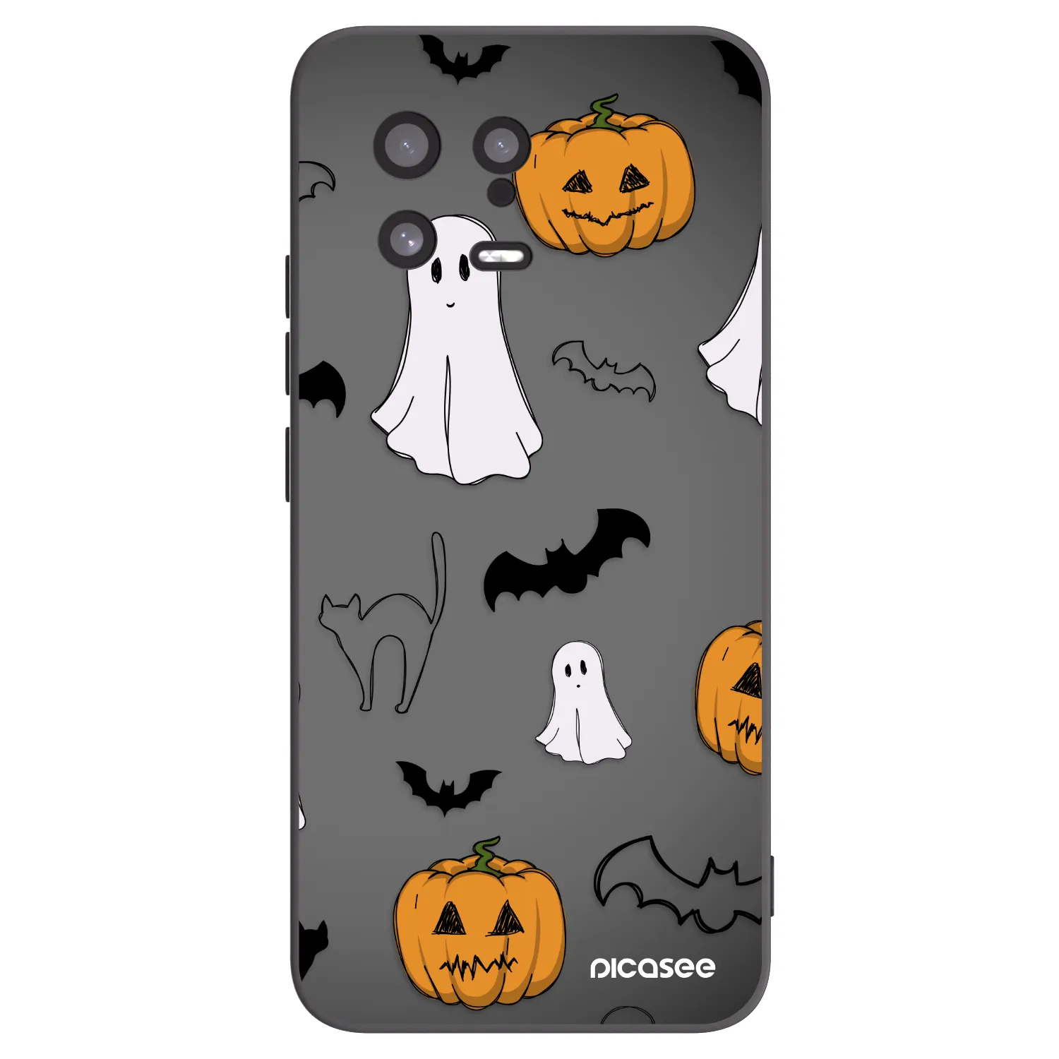 Picasee fekete szilikon tok az alábbi mobiltelefonokra Xiaomi 13 - Spooky crew