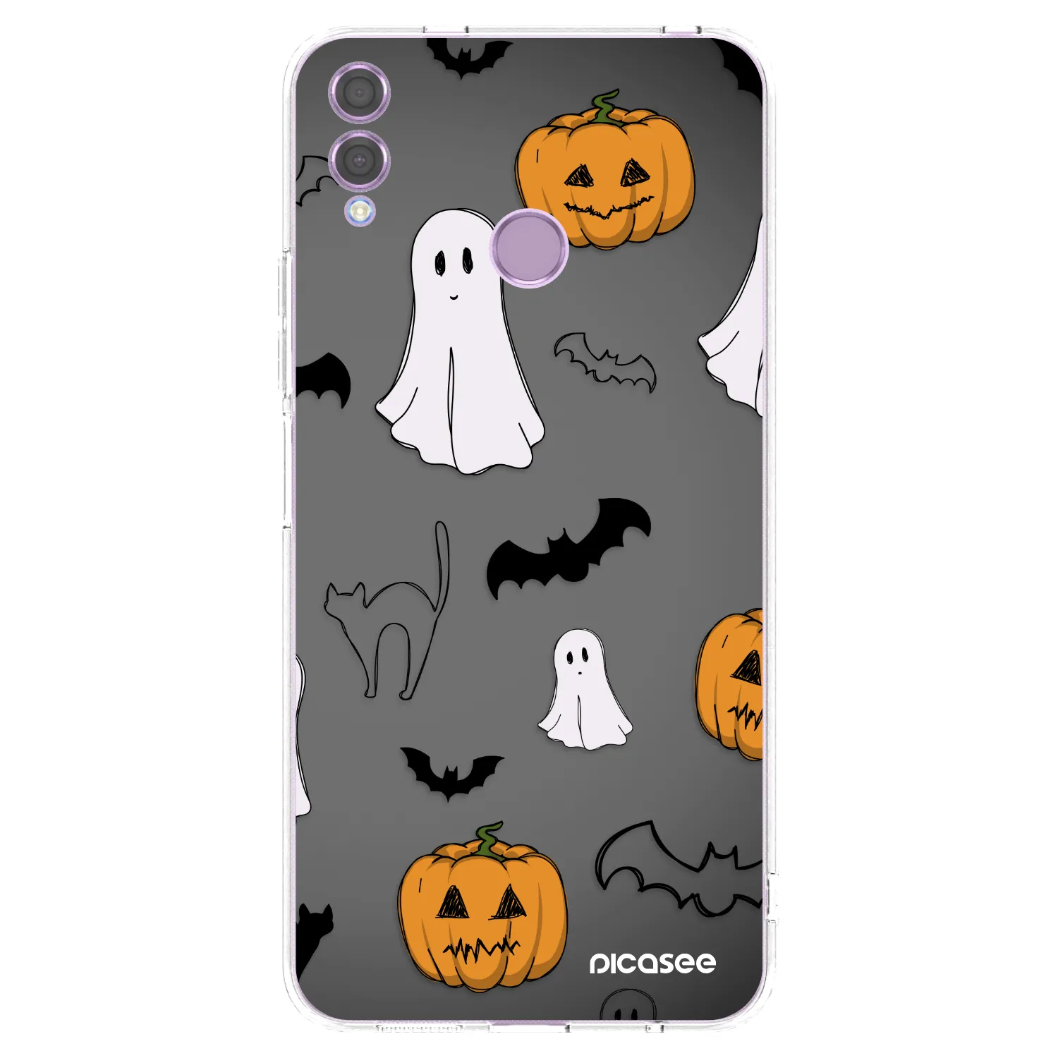 Picasee átlátszó szilikon tok az alábbi mobiltelefonokra Honor 8X - Spooky crew